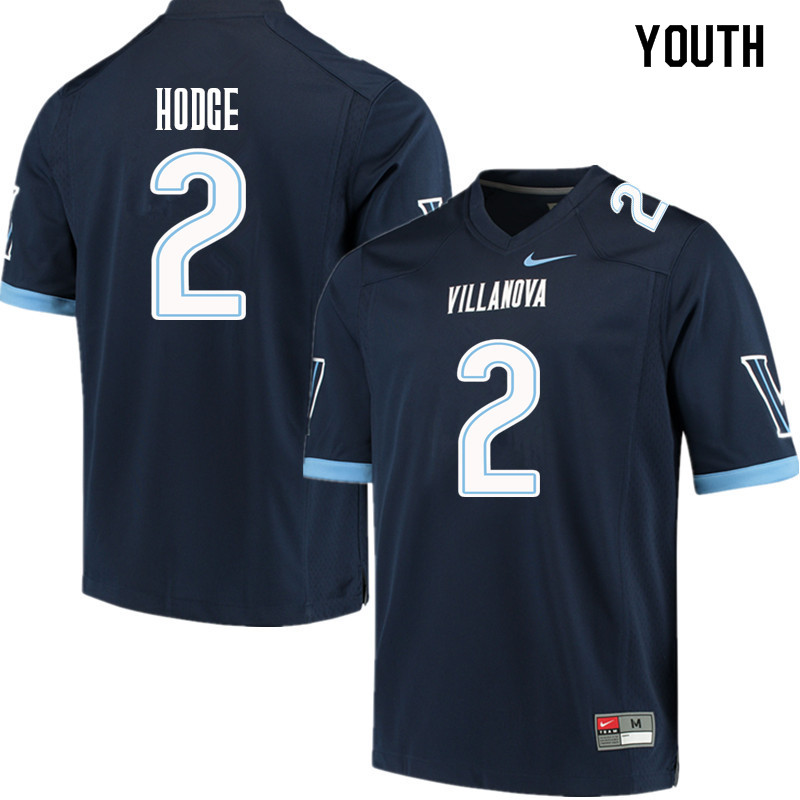 Youth #2 Changa Hodge Villanova Wildcats College Football Jerseys Sale-Navy